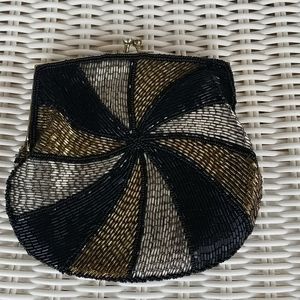 Multicolored sequin clutch